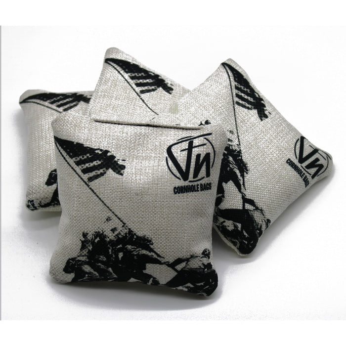 FN US Marines Iwo Jima cornhole bags