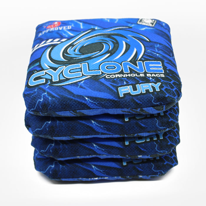 Cyclone FURY Ice Cold Blue Pro series cornhole bags (set of 4)