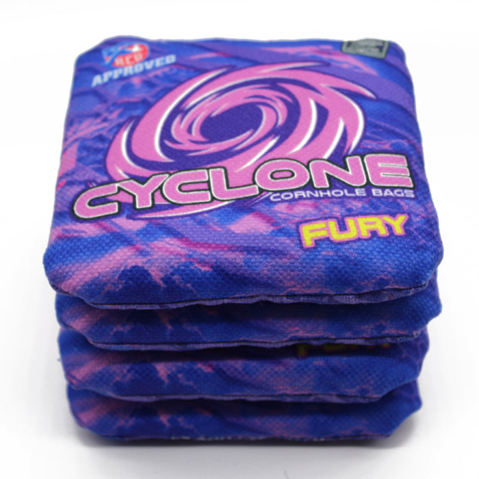 Cyclone FURY Pink and Purple Pro series cornhole bags (set of 4)