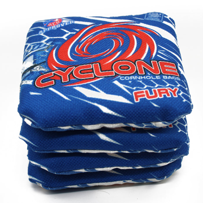 Cyclone FURY Red white and blue Pro series cornhole bags (set of 4)
