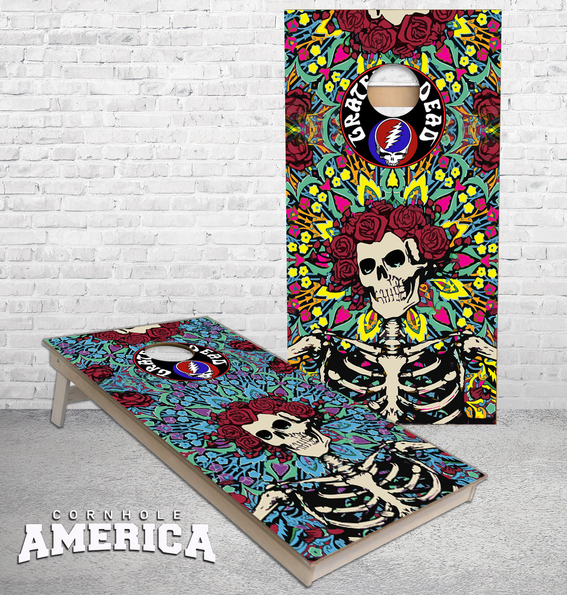 BOOTLEGGERS ブートレガーズ ロンT グレイトフルデッド スカル 骸骨 MUS039Gratefuldead2cornholeboa
