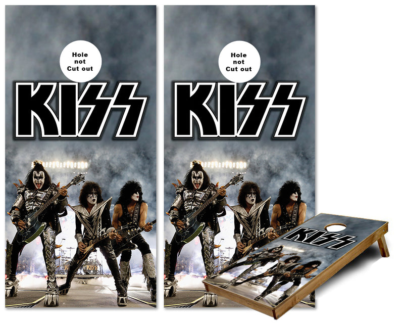 KISS band cornhole wraps