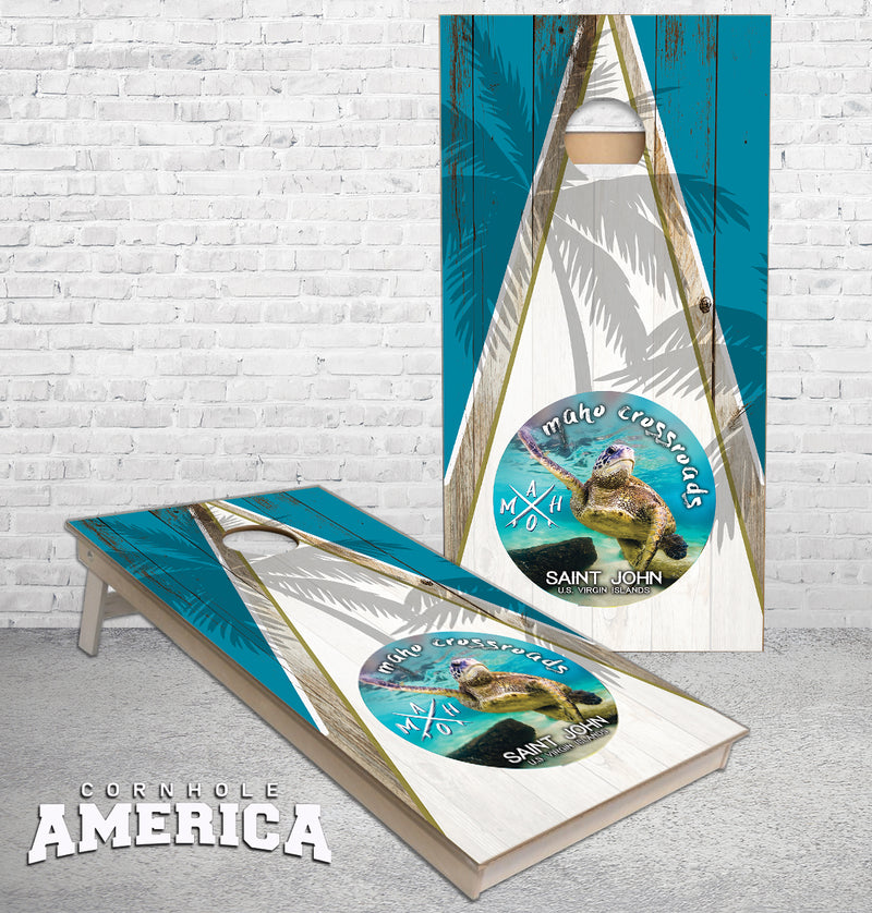 Maho Crossroads St Johns cornhole boards