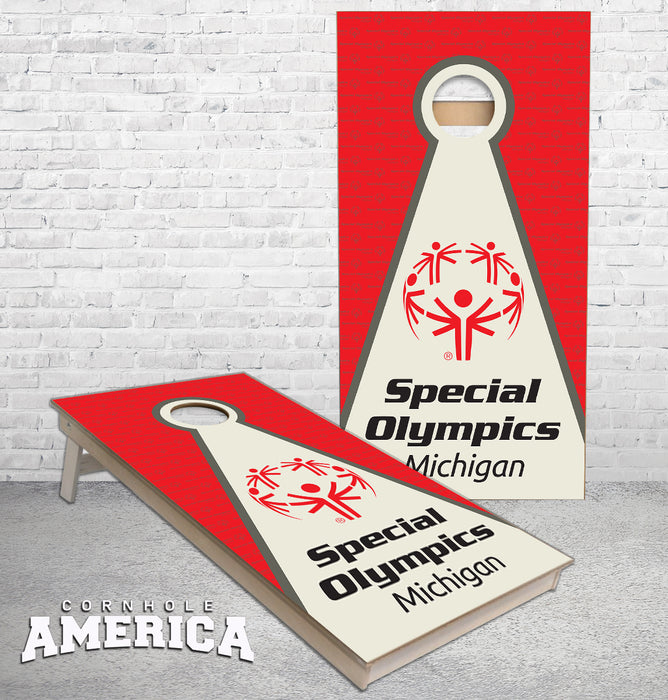 Michigan Special Olympics cornhole boards