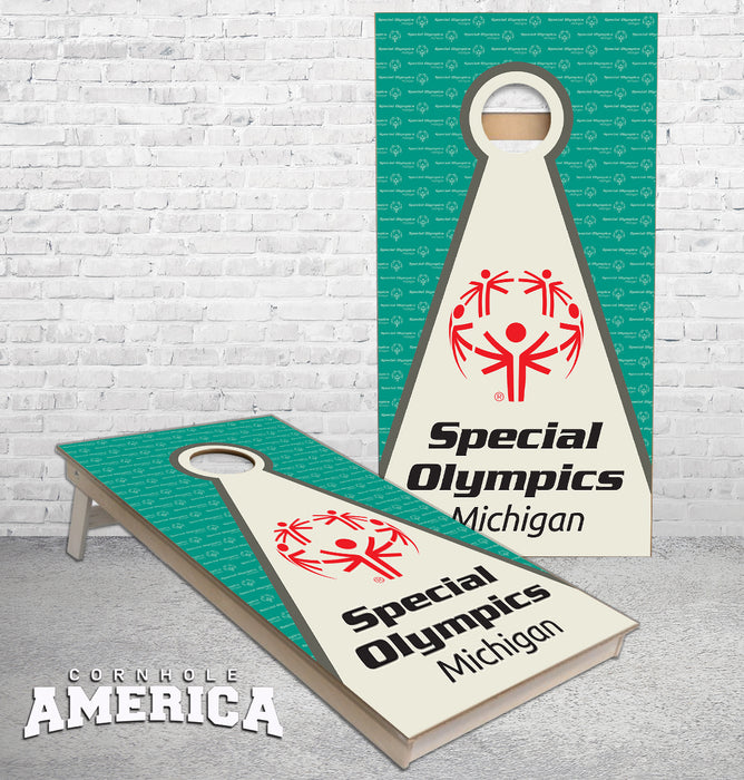 Michigan Special Olympics cornhole boards