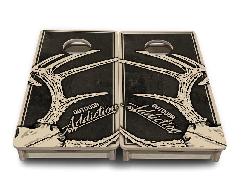Outdoor Addiction Antler Mini Cornhole Boards 12"x24"