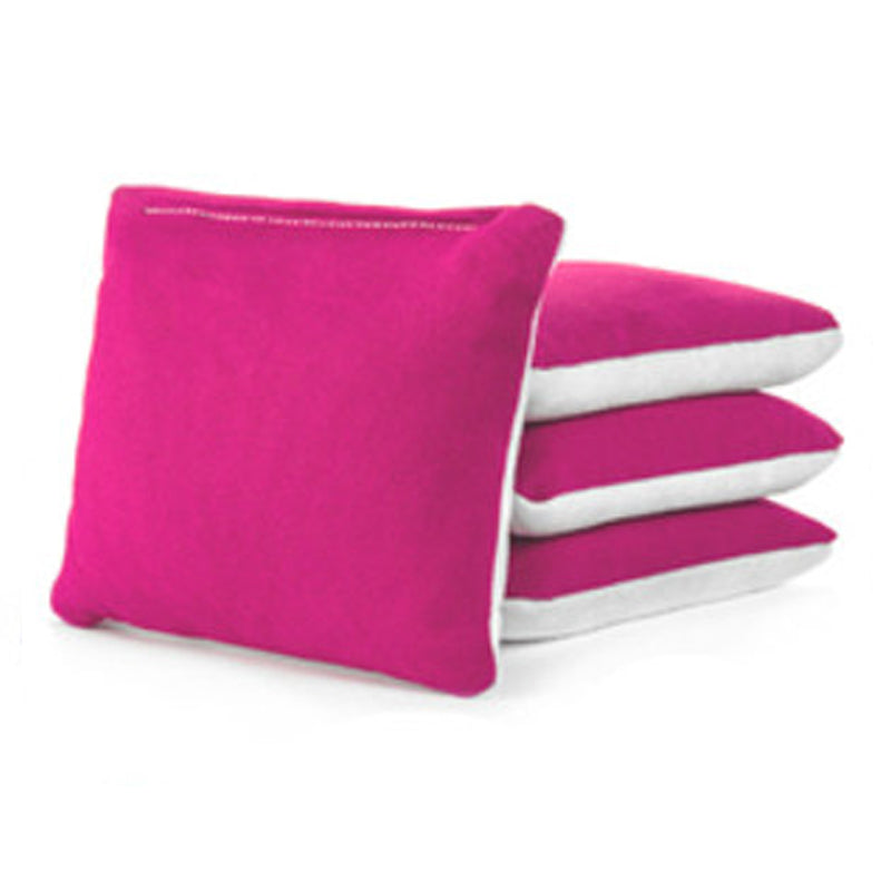 Pink and White Pro Dual Sided Slick N Stick cornhole Bags