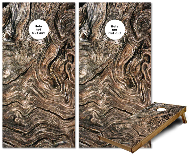 Luminare Wood cornhole wraps