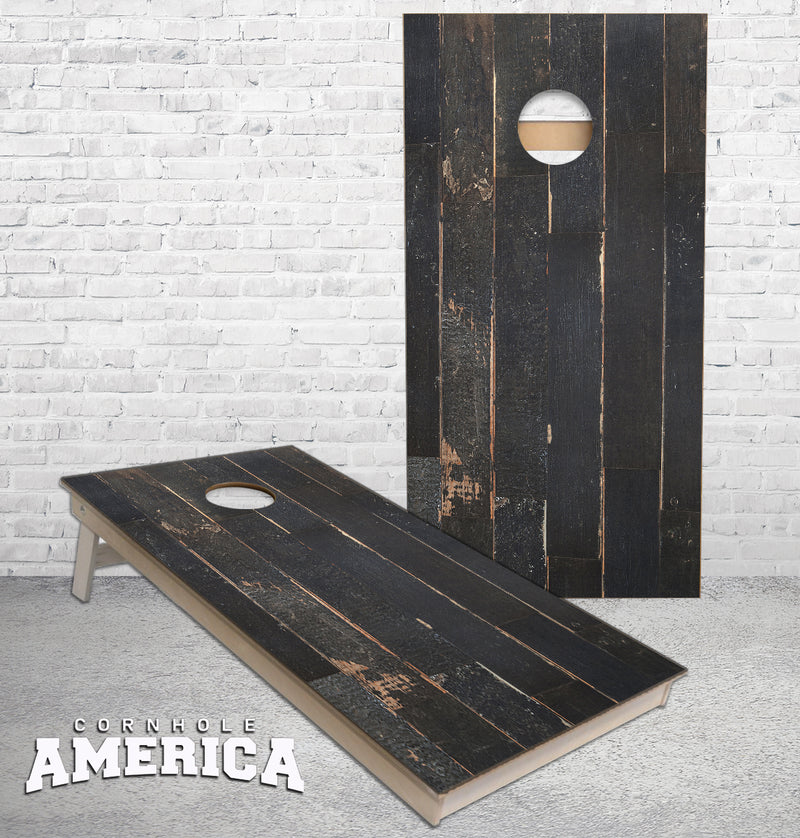 Burnt Barn Wood cornhole boards
