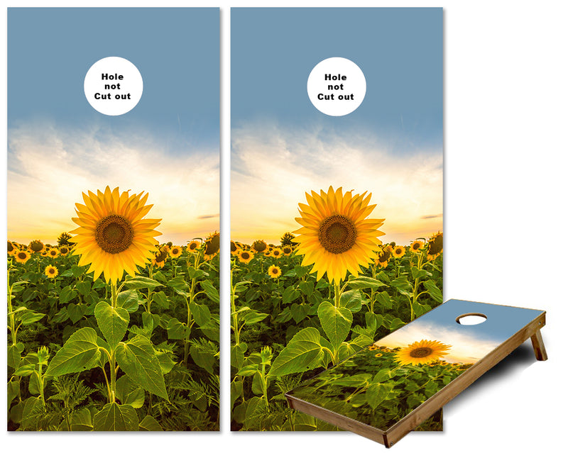Sunflower Farm Cornhole Wraps