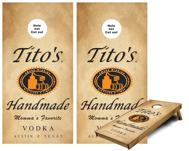 Titos Cornhole wraps