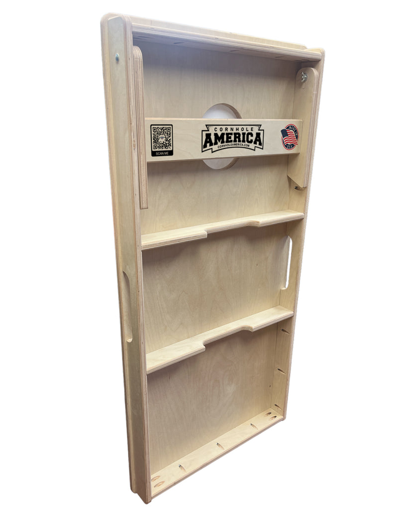 Vintage Fishing Tackle Box and Lures cornhole boards