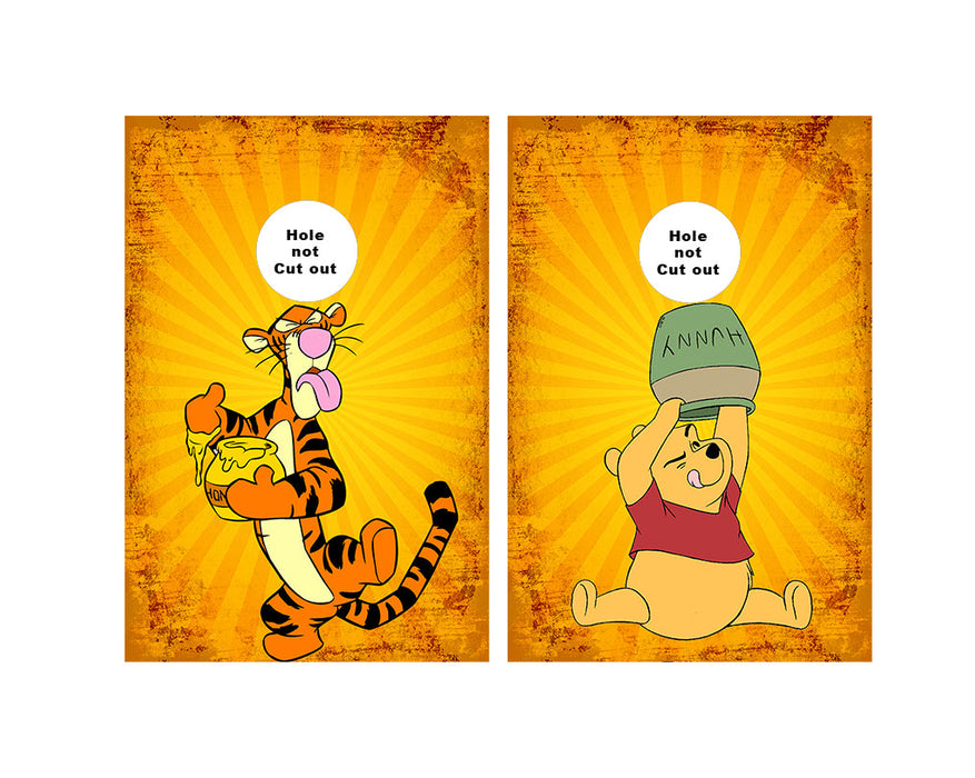 Winnie the Pooh and Tigger Honey Cornhole Wraps