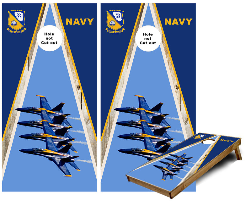 Blue Angels F-18 Navy Demonstration team Cornhole Wraps