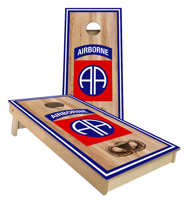 Airborne with Wings custom Cornhole Boards