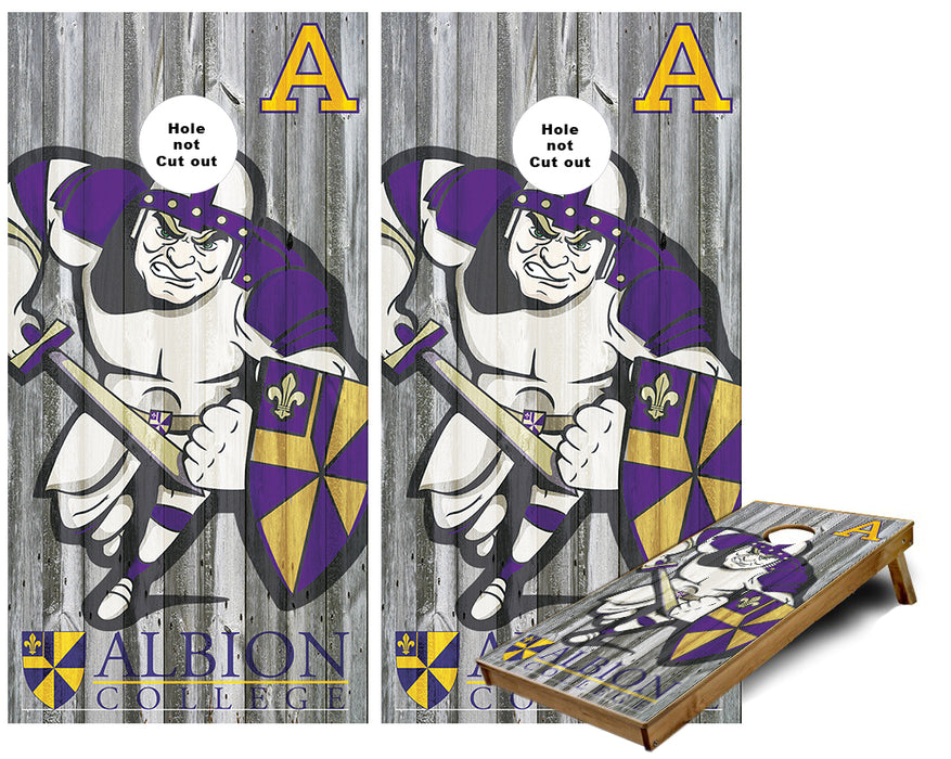 Albion College Brits Cornhole Wraps