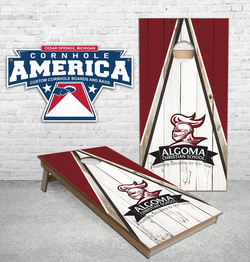 Algoma Christian School cornhole boards