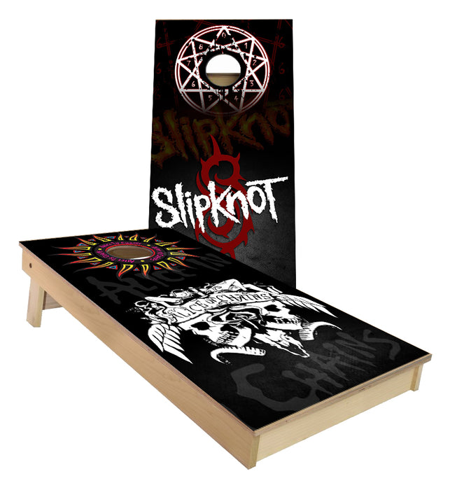 SlipKnot and alice in Chains Cornhole Boards