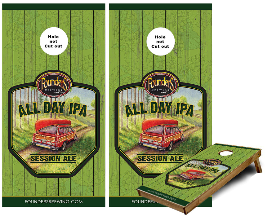 All Day IPA Founders Beer Cornhole Wraps