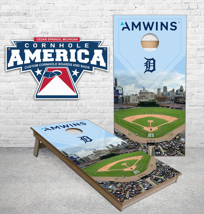 Amwins custom Baseball Cornhole Boards