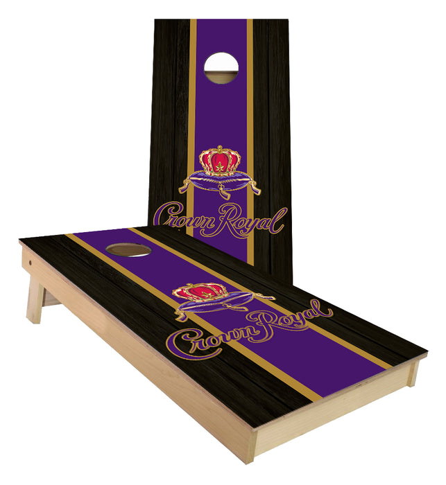 Crown Royal Whiskey Traditional Stripes Cornhole Boards