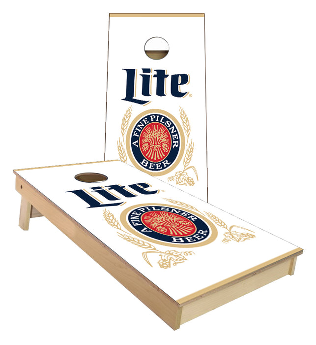 Miller Lite Beer cornhole boards