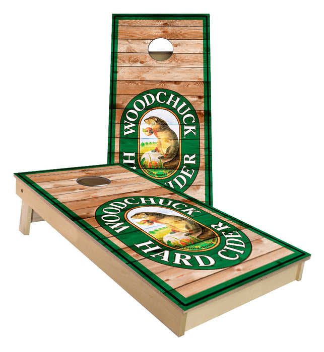 Wood Chuck Beer Cornhole Boards
