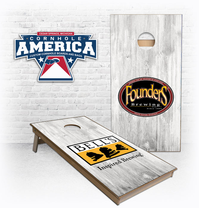 Founders and Bells Brewery Custom Cornhole Boards