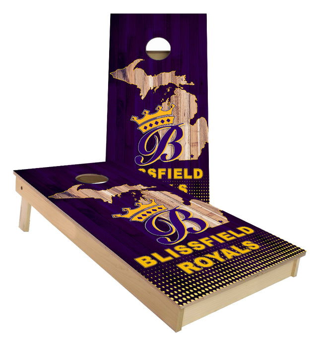 Blissfield Royals Custom Cornhole Boards
