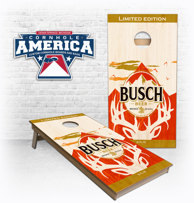 Busch Limited Edition Deer design Cornhole Boards