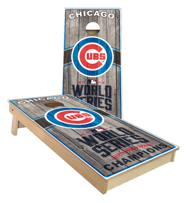 Chicago Cubs World Champions custom cornhole boards