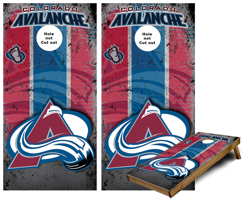 Colorado Avalanche Cornhole Wraps