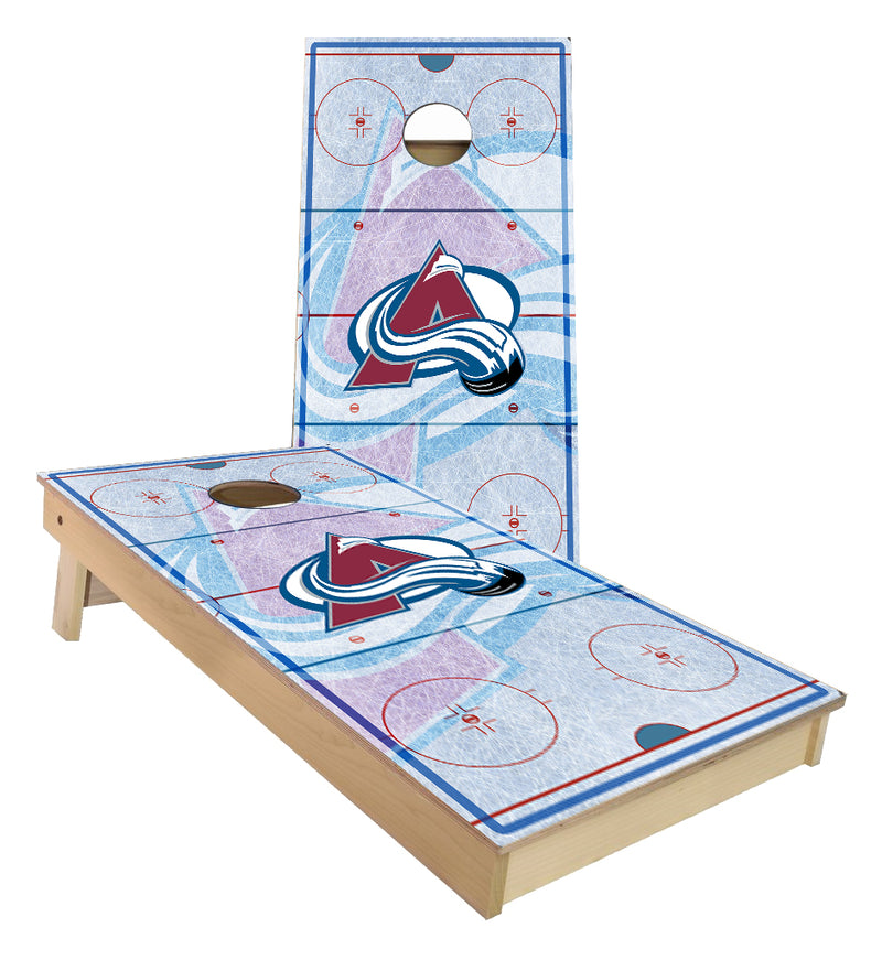 Colorado Avs Hockey Ice Rink Cornhole Boards
