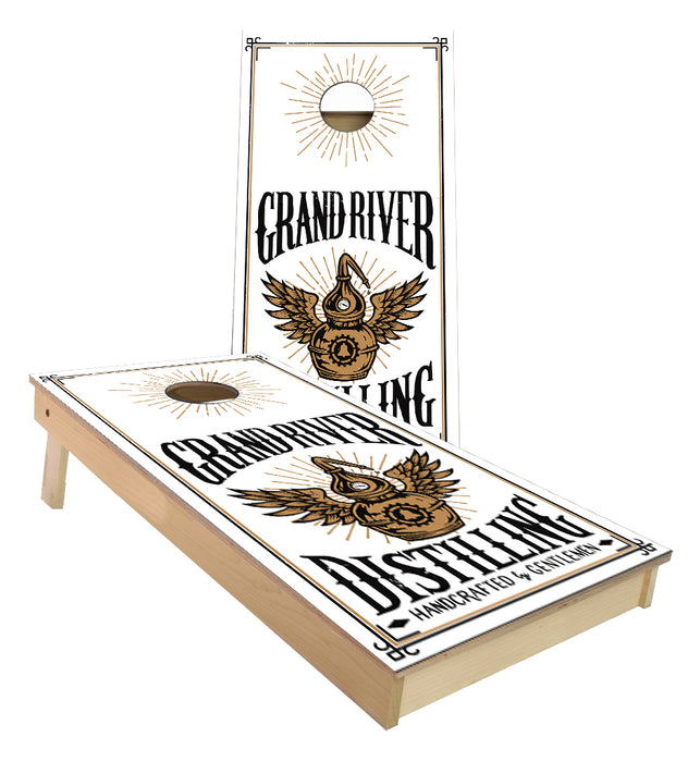 Grand River Brewery Distillery custom cornhole boards