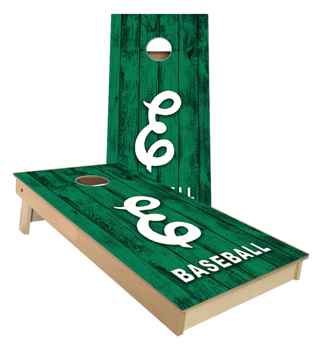 Eastern Michigan Baseball custom Cornhole Boards