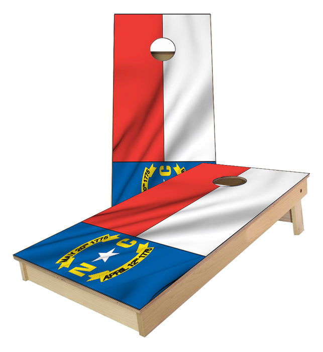 North Carolina State Flag Cornhole Boards