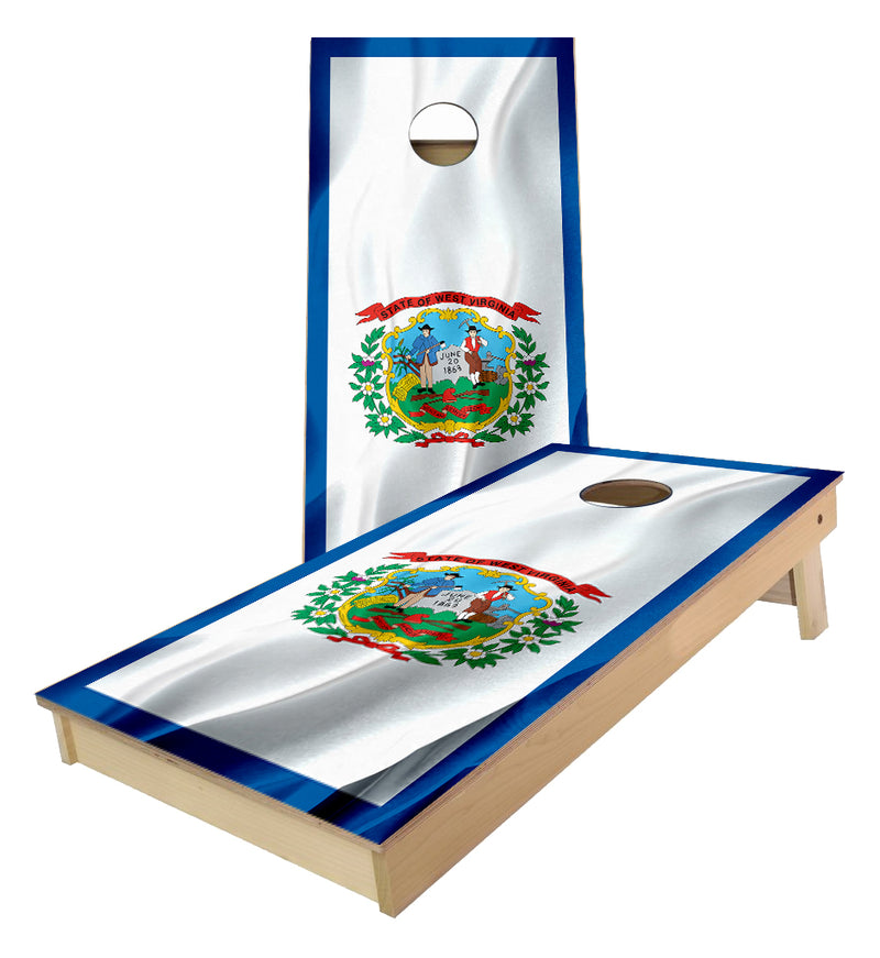 West Virginia State Flag Cornhole Boards