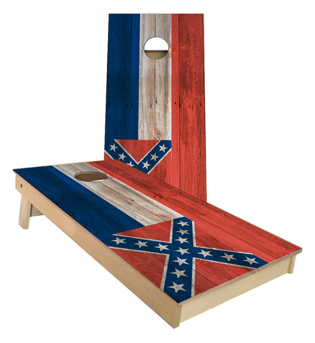 Mississippi State Flag Cornhole Boards