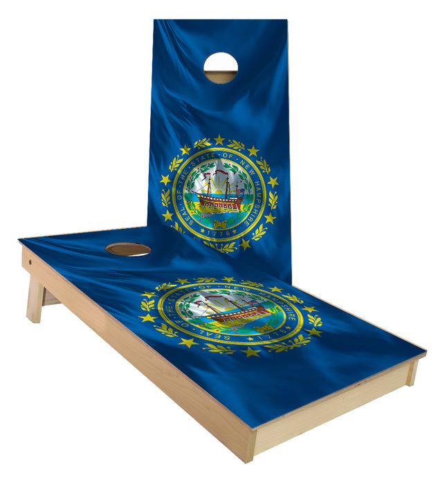 New Hampshire State Flag Cornhole Boards