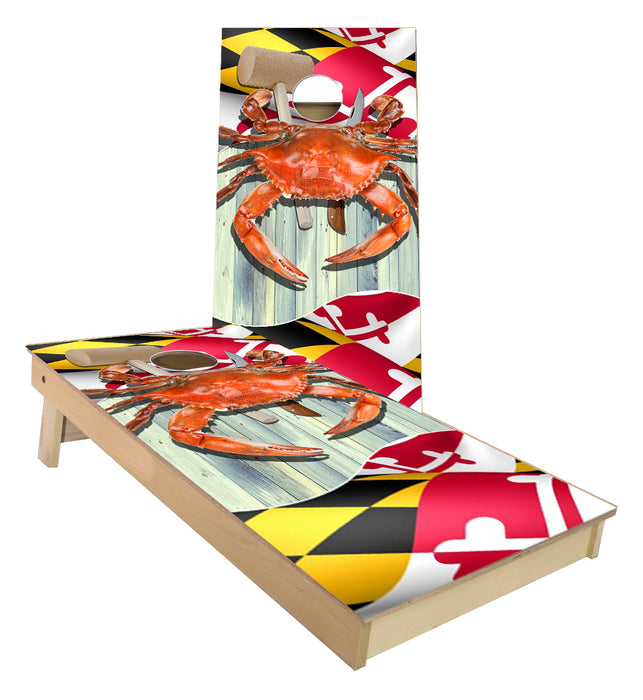 Maryland Crab cornhole boards