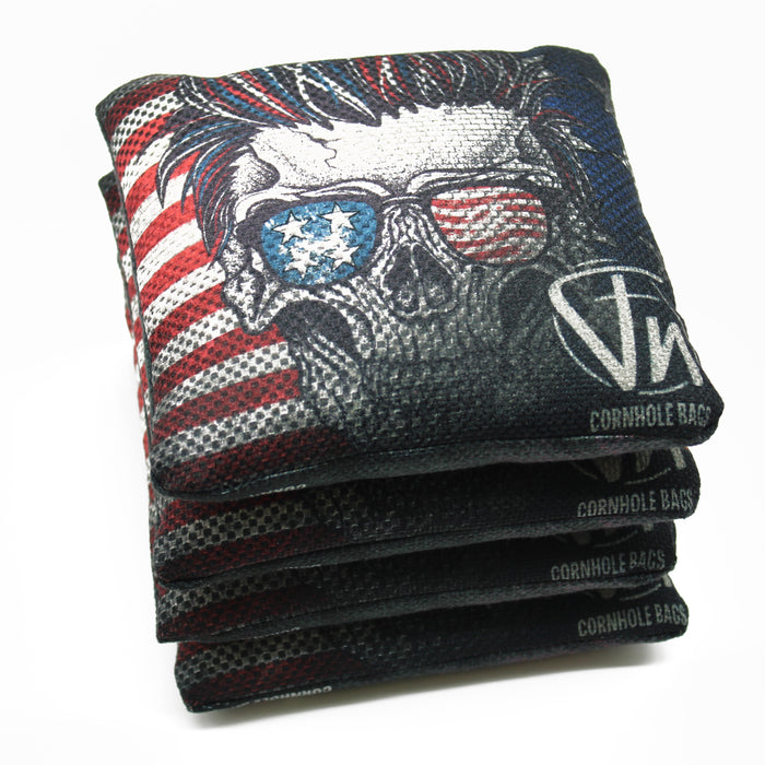 FN Cornhole Bags American Skull Glasses