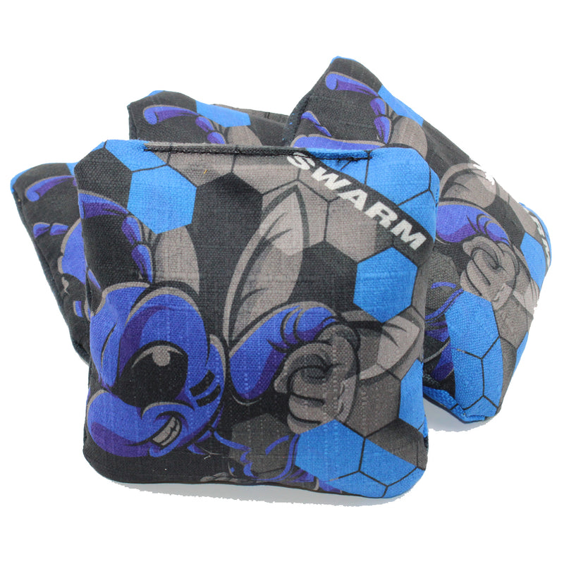 Killer Bees Swarm BLUE Gen III Series Pro Style cornhole Bags