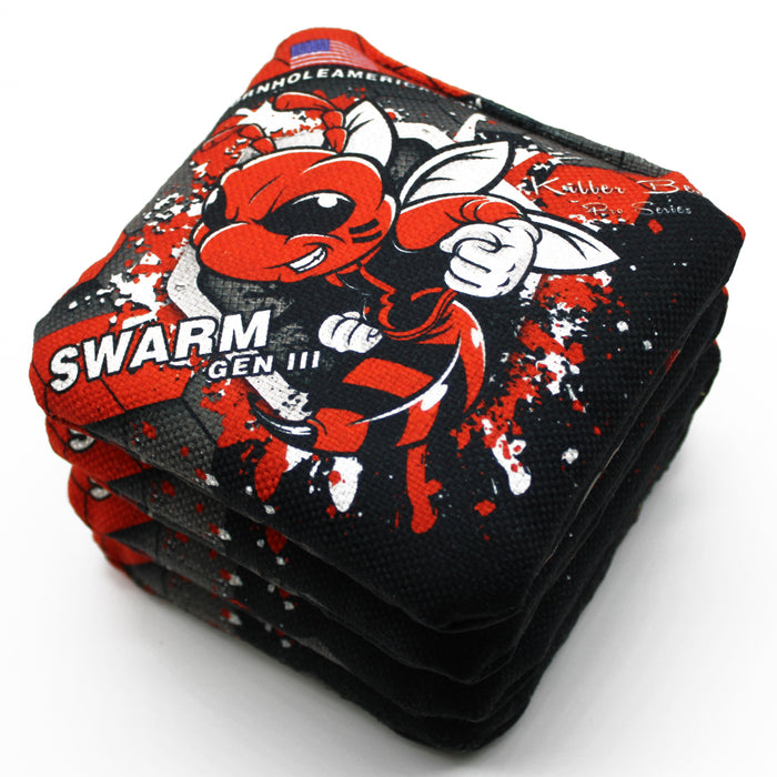 Killer Bees Swarm Gen III RED Series Pro Style cornhole Bags