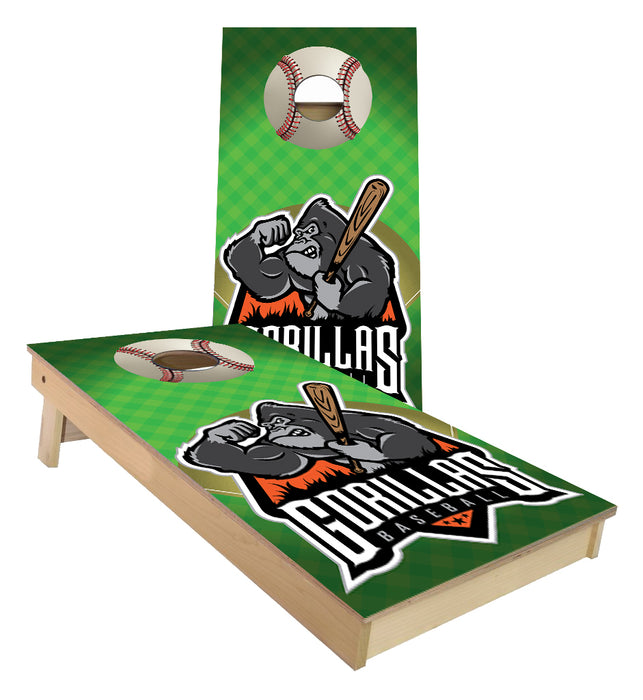 Gorillas Baseball custom Cornhole Boards