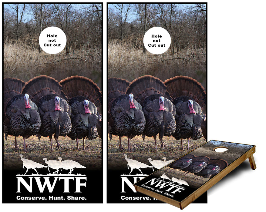 NWTF Turkey Cornhole Wraps