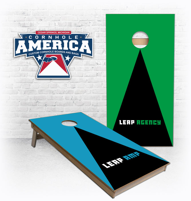 Leap Agency Custom cornhole boards