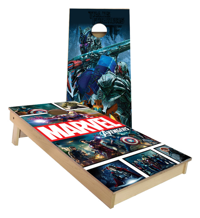 Marvel and Transformers Cornhole Boards