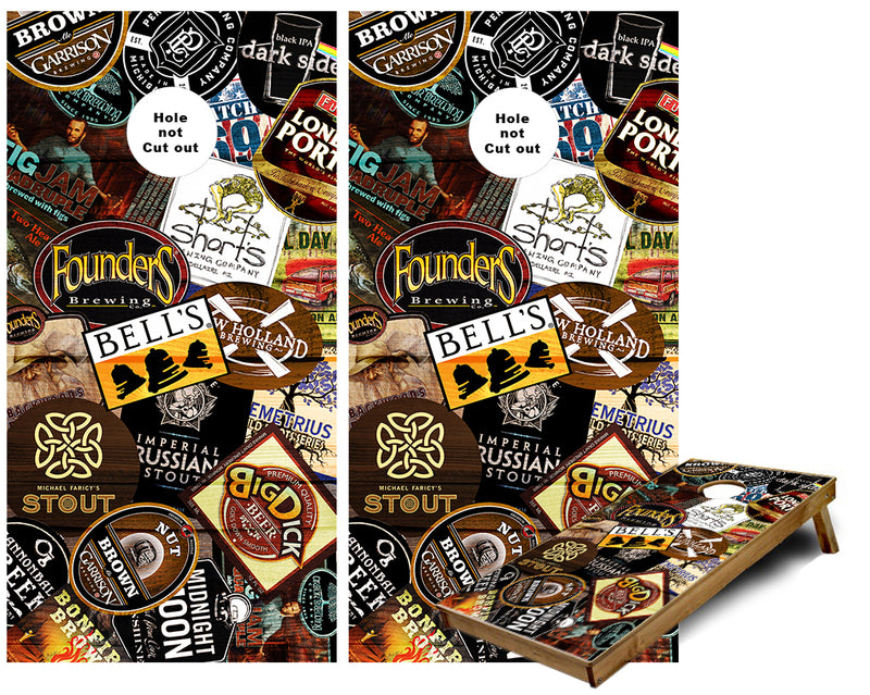 Michigan Craft Beer Cornhole Wraps