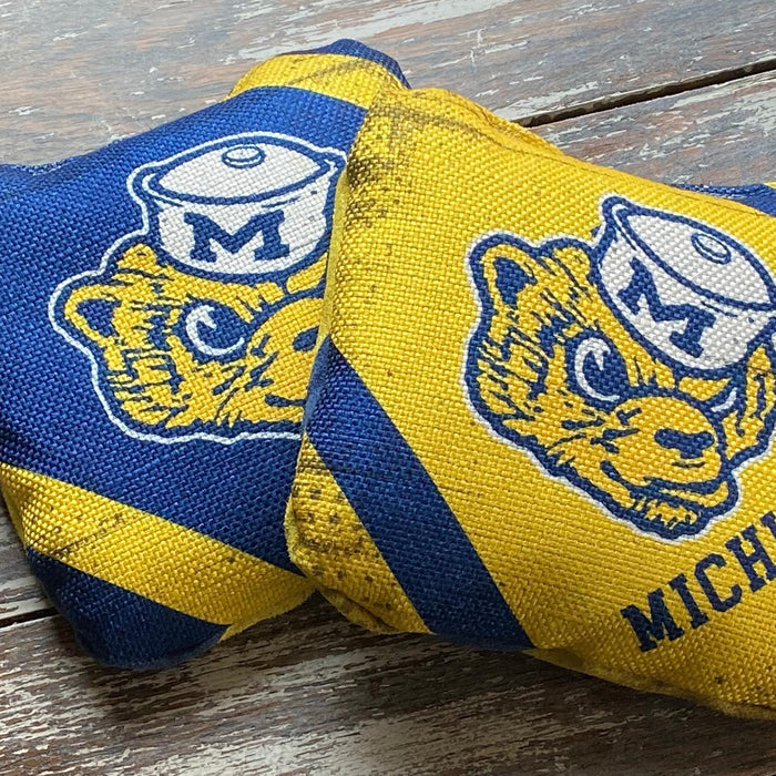 Michigan Wolverines Custom Pro Series Cornhole Bags (Set of 4)