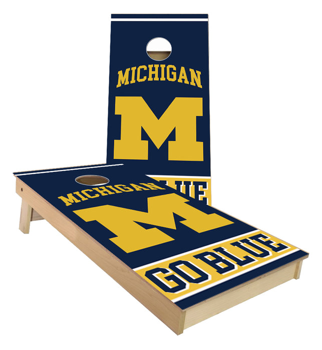 Michigan M Go Blue Cornhole Boards
